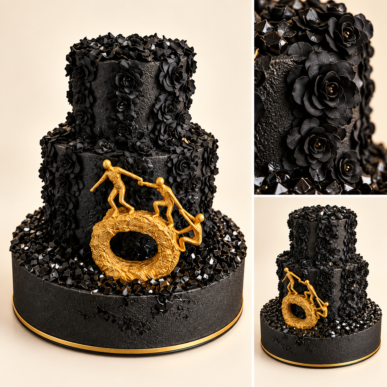 Eternal Elegance rose and crystal tribute display