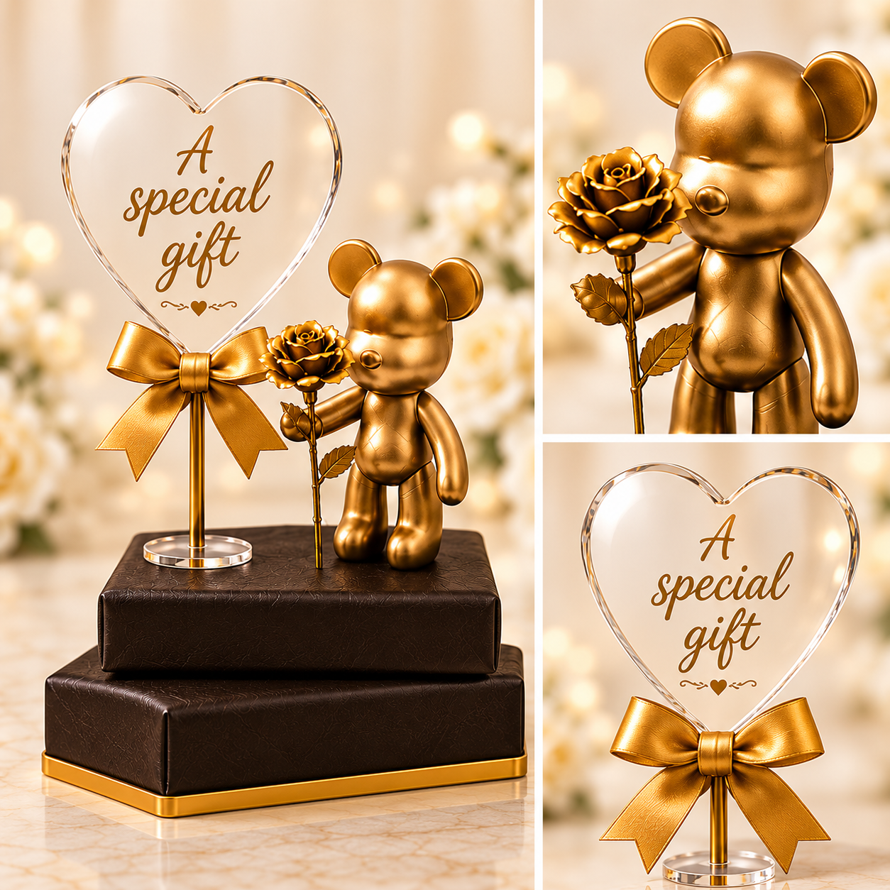 Eternal Love bear keepsake display
