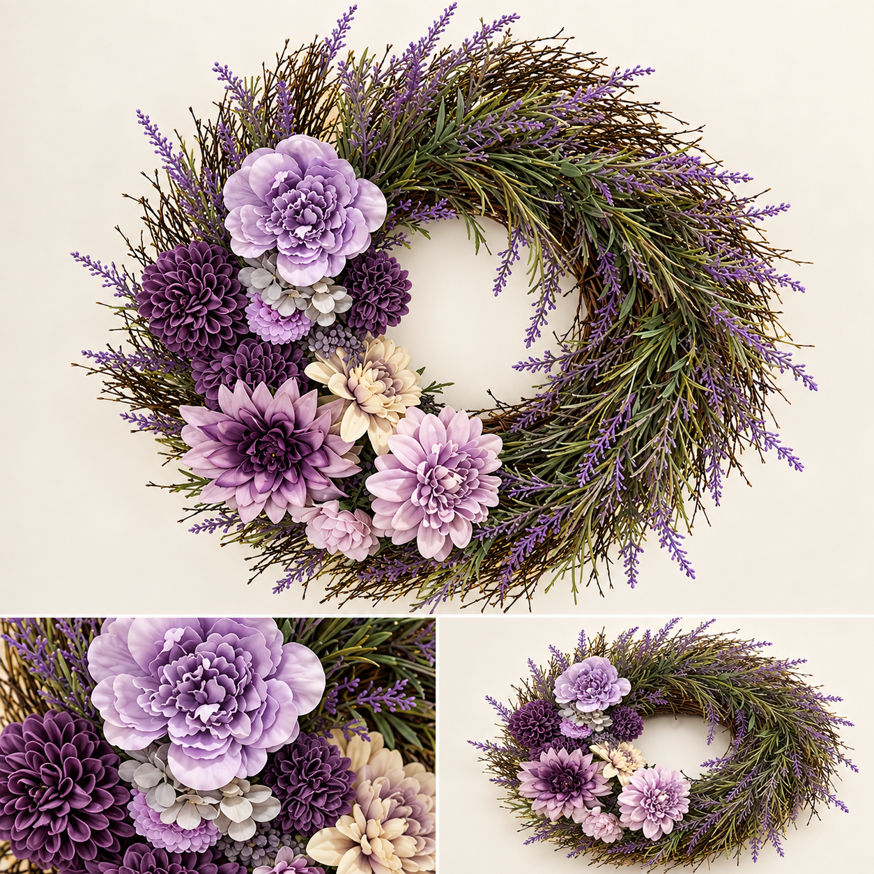 Lavender Whispers memorial wreath