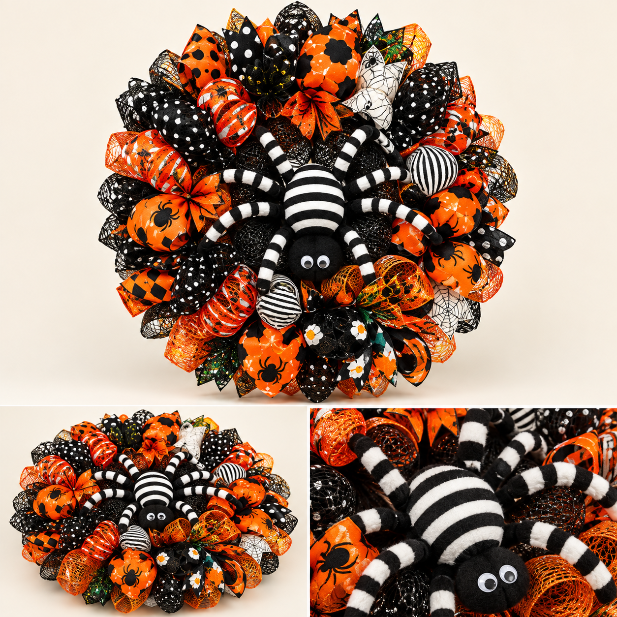 Spooky Spider Halloween wreath